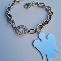 Bracciale con Angelo Big in Argento GIA193