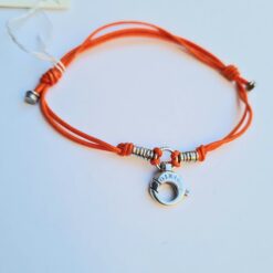 Bracciale in Stoffa e Moschettone Argento GIABR1A