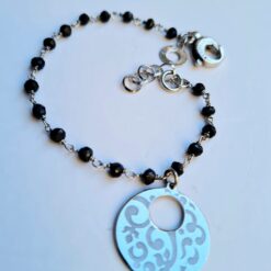 Bracciale Giannotti in Argento925 e Pietre Nere MIS130