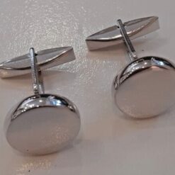 Gemelli Argento 925 tondi lisci personalizzabili