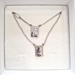 Collana ESCAPULARIO SCAPOLARE in Argento