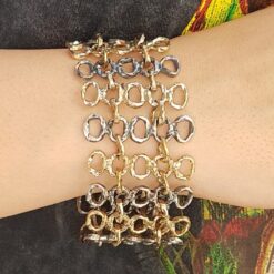 Bracciale Rete MAEVA Collection in Argento925 e Bronzo