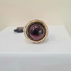 Ursumando Anello in Argento e Bronzo con Granato AN515