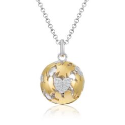 Collana GIANNOTTI Chiama Angeli in Argento e Cuore con Zirconi SFA142