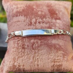 Bracciale Targhetta Argento 925 Lunghezza 19 cm PERSONALIZZABILE