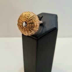 Anello Riccio Di Mare in Bronzo ed Argento 925 Realizzato a mano Portafortuna