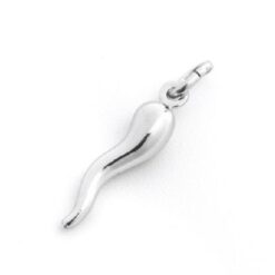 Ciondolo Corno in Argento 925 in 4 misure