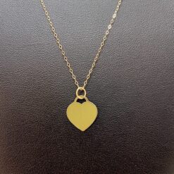 Collana con Ciondolo Cuore in Oro Giallo 750/ooo