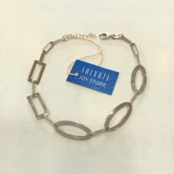 Bracciale Argento 925 catena morbida a maglie diverse