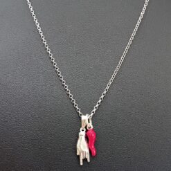 Collana Fortuna Argento 925 con Doppio Amuleto