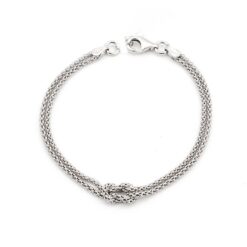 Bracciale nodo in Argento925 colore argento