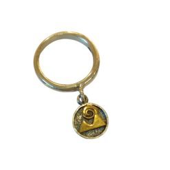 Anello con pendente Argento925 e Bronzo vari soggetti